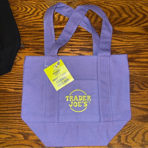Trader Joe's Mini Halloween Canvas Tote Bag Set Of 4 New - Picture 4 of 6